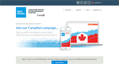 Desktop Screenshot of measuringbroadbandcanada.com